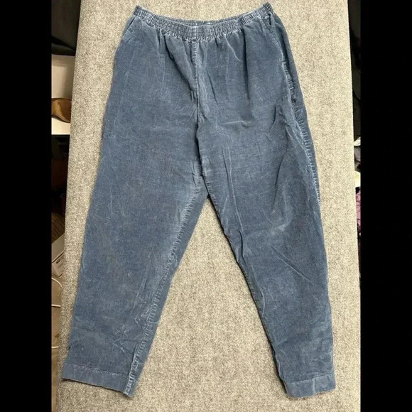 Alfred Dunner Pants - Alfred Dunner Classic Fit Comfort Waist Easy Wear Care Blue Corduroy Pants18